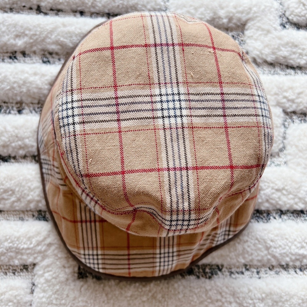 New Gucci Reversible GG Supreme Horsebit Bucket Hat Beige Canvas/ Wool Size XS - Picture 7 of 12